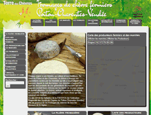 Tablet Screenshot of fermiers.terredeschevres.fr